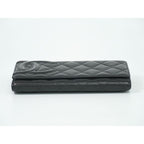 Chanel Coco Mark Cambon Line Long Wallet Leather Black — view 3