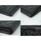 Chanel Coco Mark Cambon Line Long Wallet Leather Black — view 6