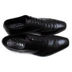 Prada Shoes Business Men Leather Black 073 Medallion — view 5