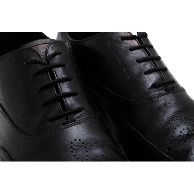 Prada Shoes Business Men Leather Black 073 Medallion — view 6