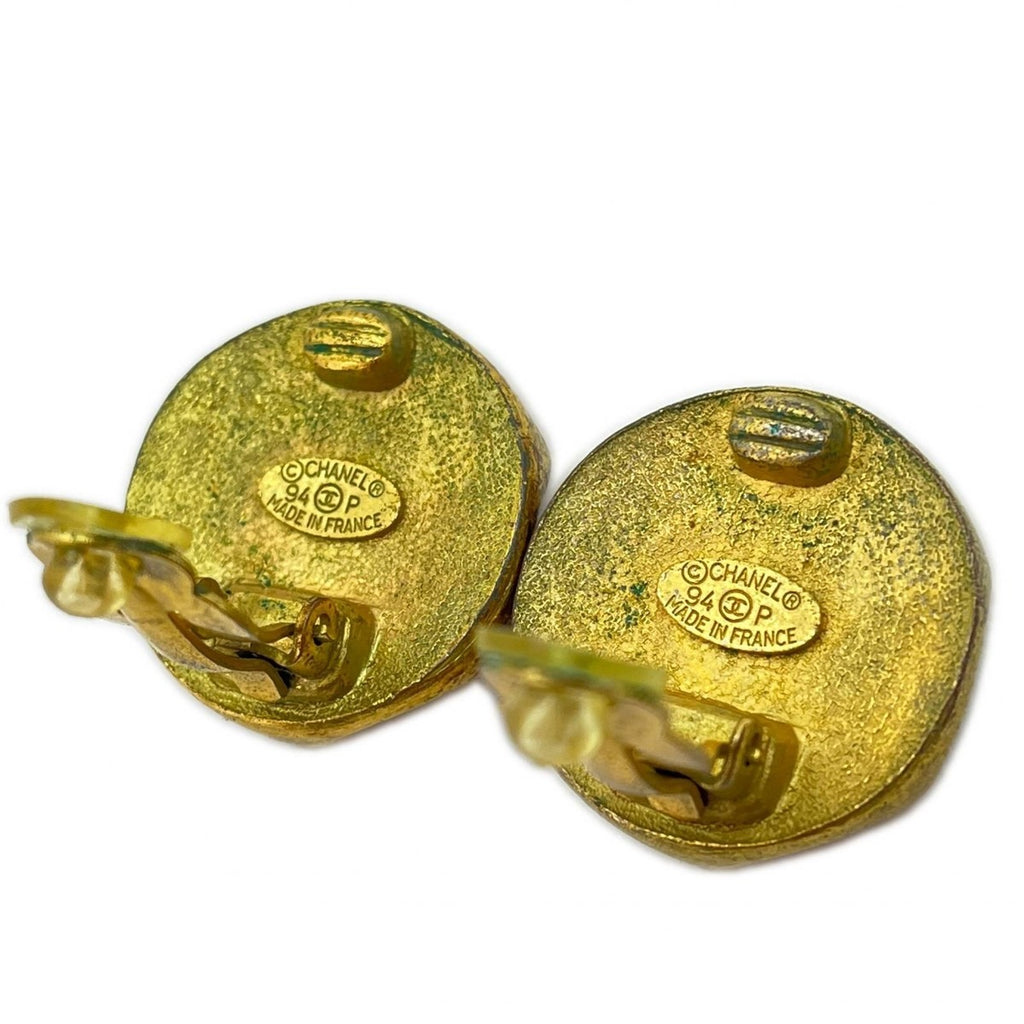 Chanel CC Logo Earrings 94 P Discolor — view 3