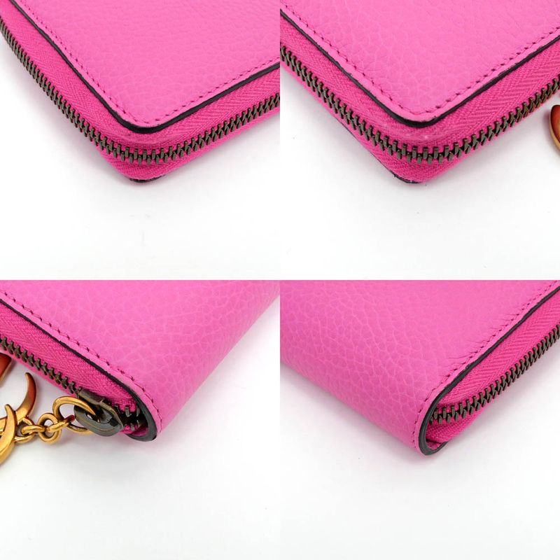 Gucci GG Marmont Zip Around 1147 Pink Long Wallet — view 5
