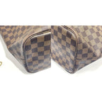 Louis Vuitton Damier Neverfull MM Leather Tote Shoulder Bag — view 2