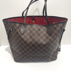 Louis Vuitton Damier Neverfull MM Leather Tote Shoulder Bag