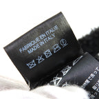 Chanel CC Logo All Over Pattern Pile Bucket Hat Black — view 8