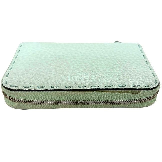Fendi Coin Case Light Green Selleria 8 M343 Purse — view 2