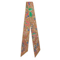 Hermes Tsuiri Spring Island Silk Brown Multicolor Scarf