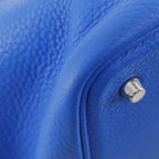 Hermes Picotin Lock MM Taurillon Clemence Blue Idylla Handbag — view 4
