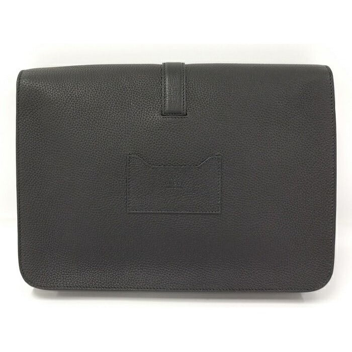 Gucci Business Case Clutch Bag Leather Black — view 2