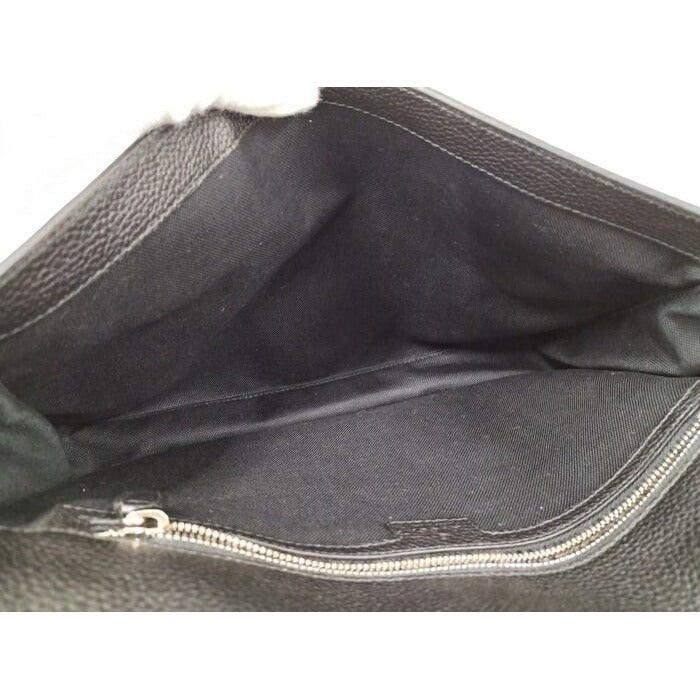 Gucci Business Case Clutch Bag Leather Black — view 9