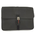 Gucci Business Case Clutch Bag Leather Black