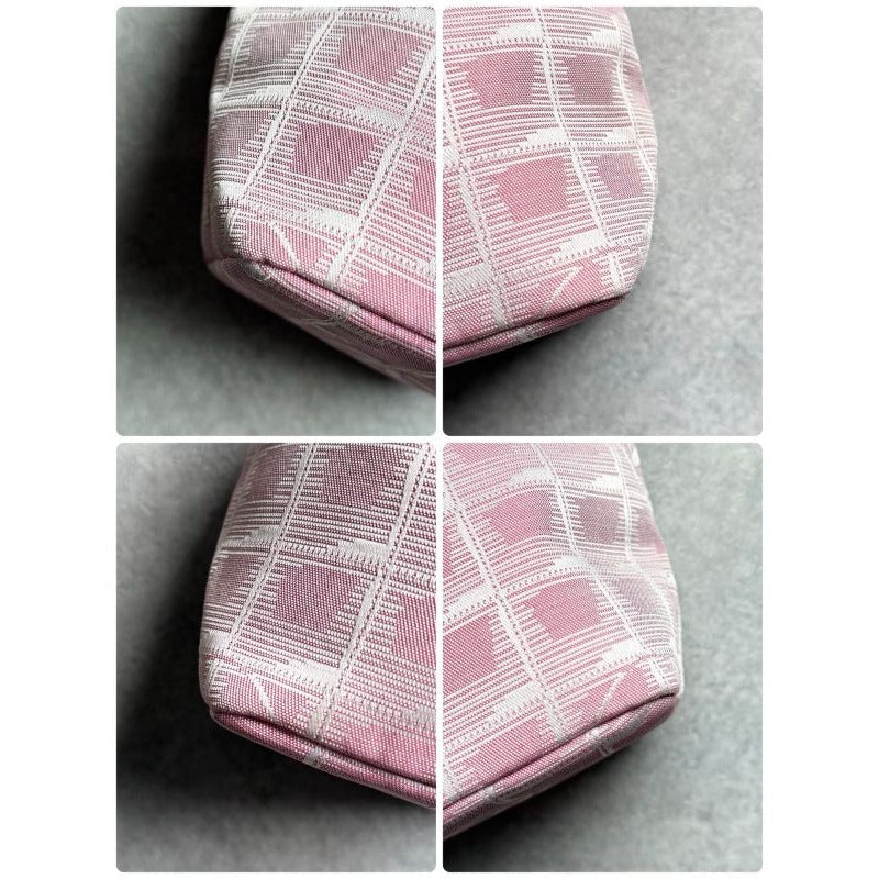 Chanel Draw String Pouch New Travel Line Nylon Pink Bag Handbag — view 3