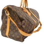 Louis Vuitton Boston Bag Monogram Keepall Bandouliere 55 Brown — view 2