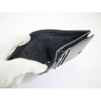 Dior Bifold Compact Wallet Giraffe Black Yellow Leather X — view 6
