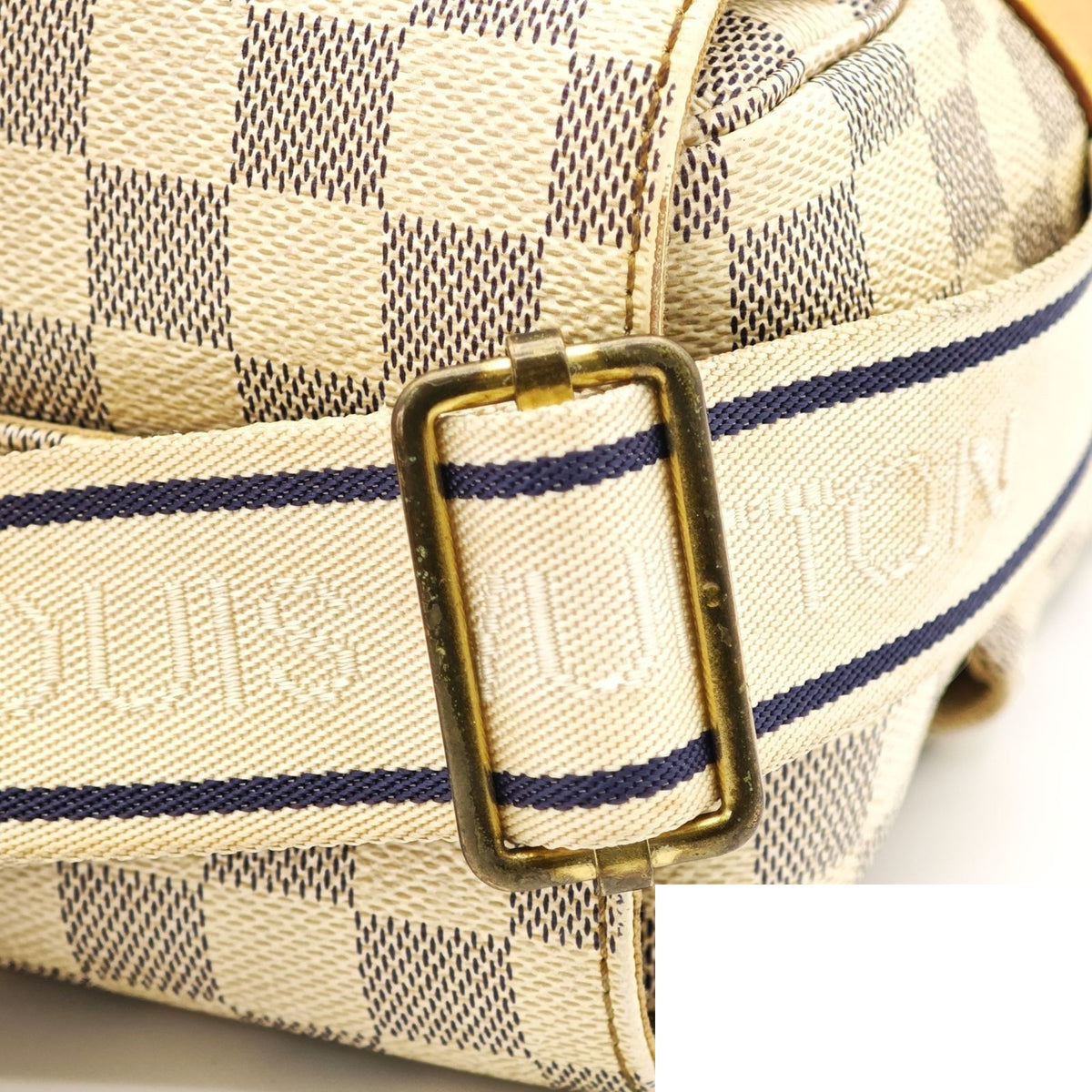 Louis Vuitton Damier Azur Naviglio Shoulder Bag White