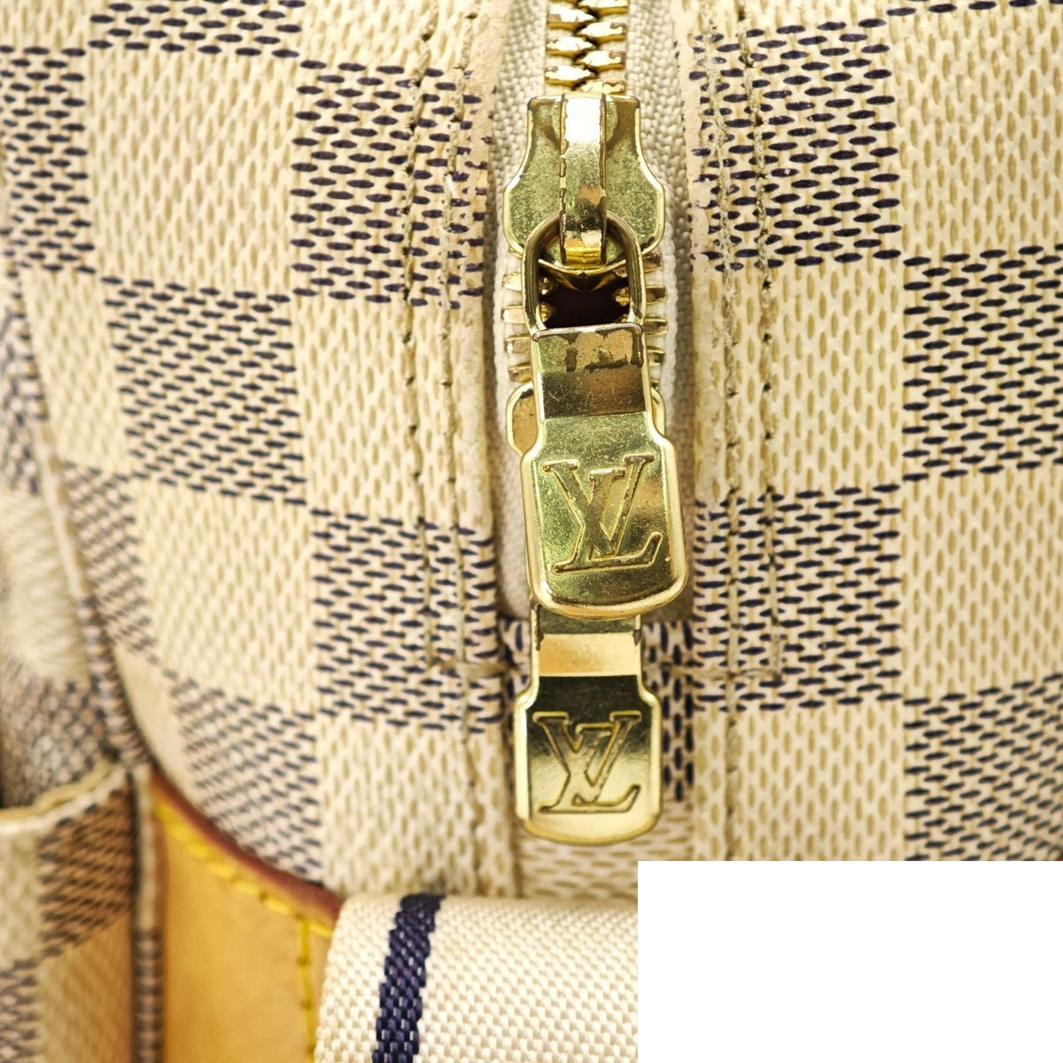 Louis Vuitton Damier Azur Naviglio Shoulder Bag White