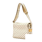 Louis Vuitton Damier Azur Naviglio Shoulder Bag White