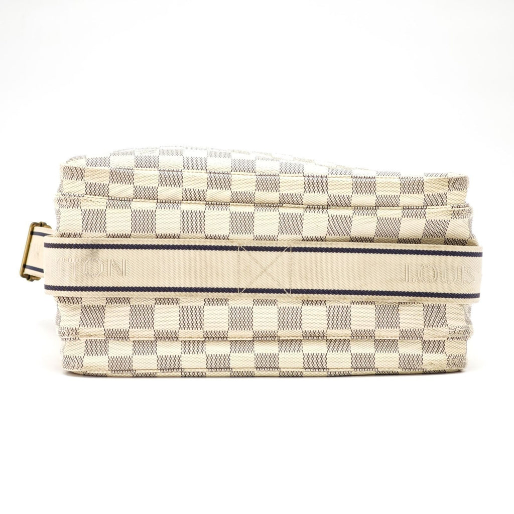 Louis Vuitton Damier Azur Naviglio Shoulder Bag White
