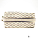 Louis Vuitton Damier Azur Naviglio Shoulder Bag White — view 2