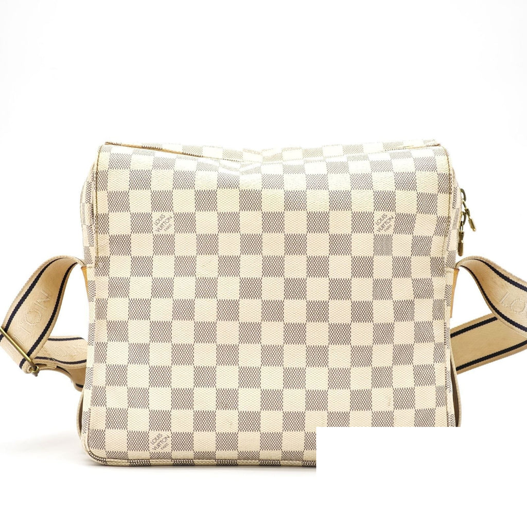 Louis Vuitton Damier Azur Naviglio Shoulder Bag White