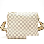 Louis Vuitton Damier Azur Naviglio Shoulder Bag White