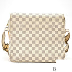 Louis Vuitton Damier Azur Naviglio Shoulder Bag White — view 4