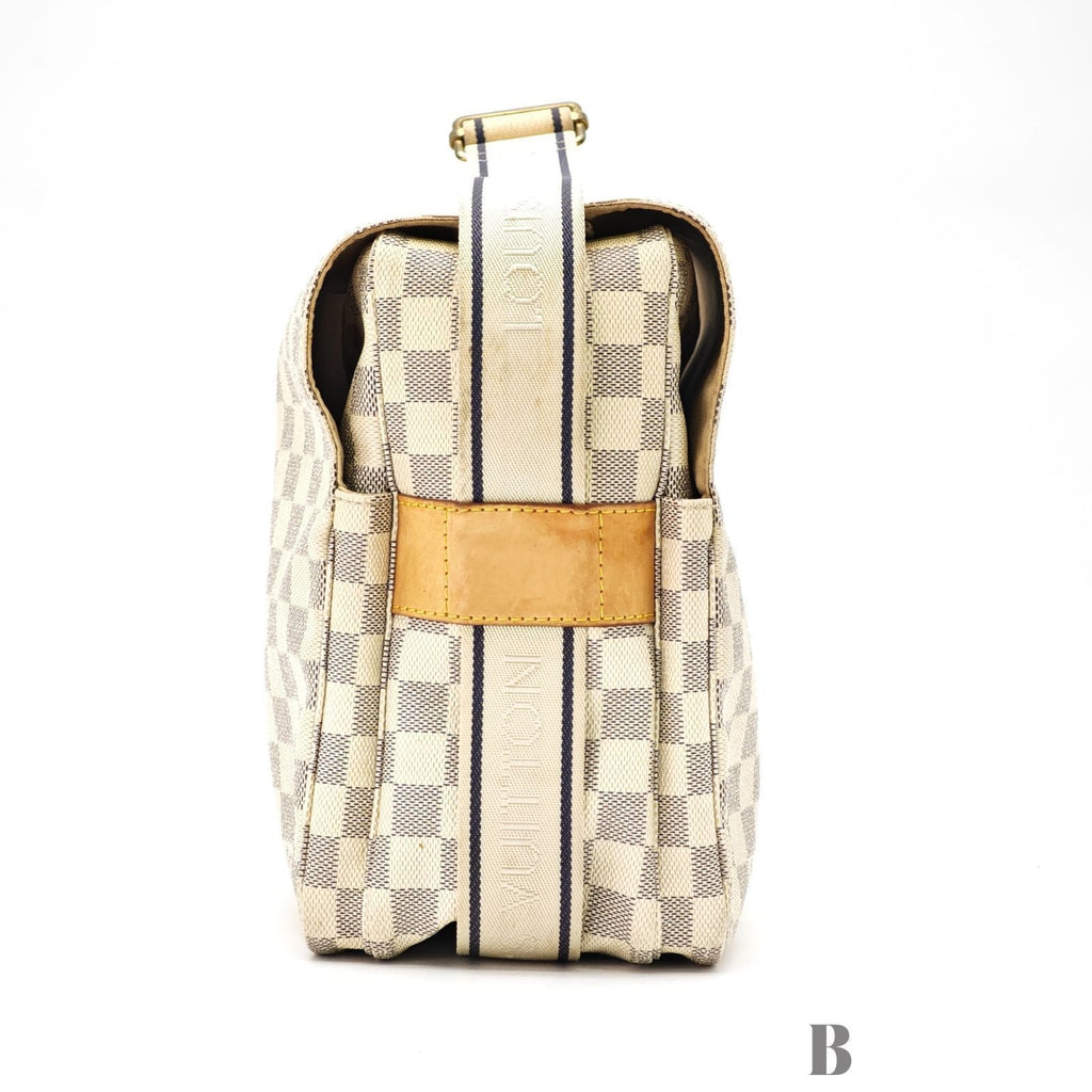 Louis Vuitton Damier Azur Naviglio Shoulder Bag White — view 5