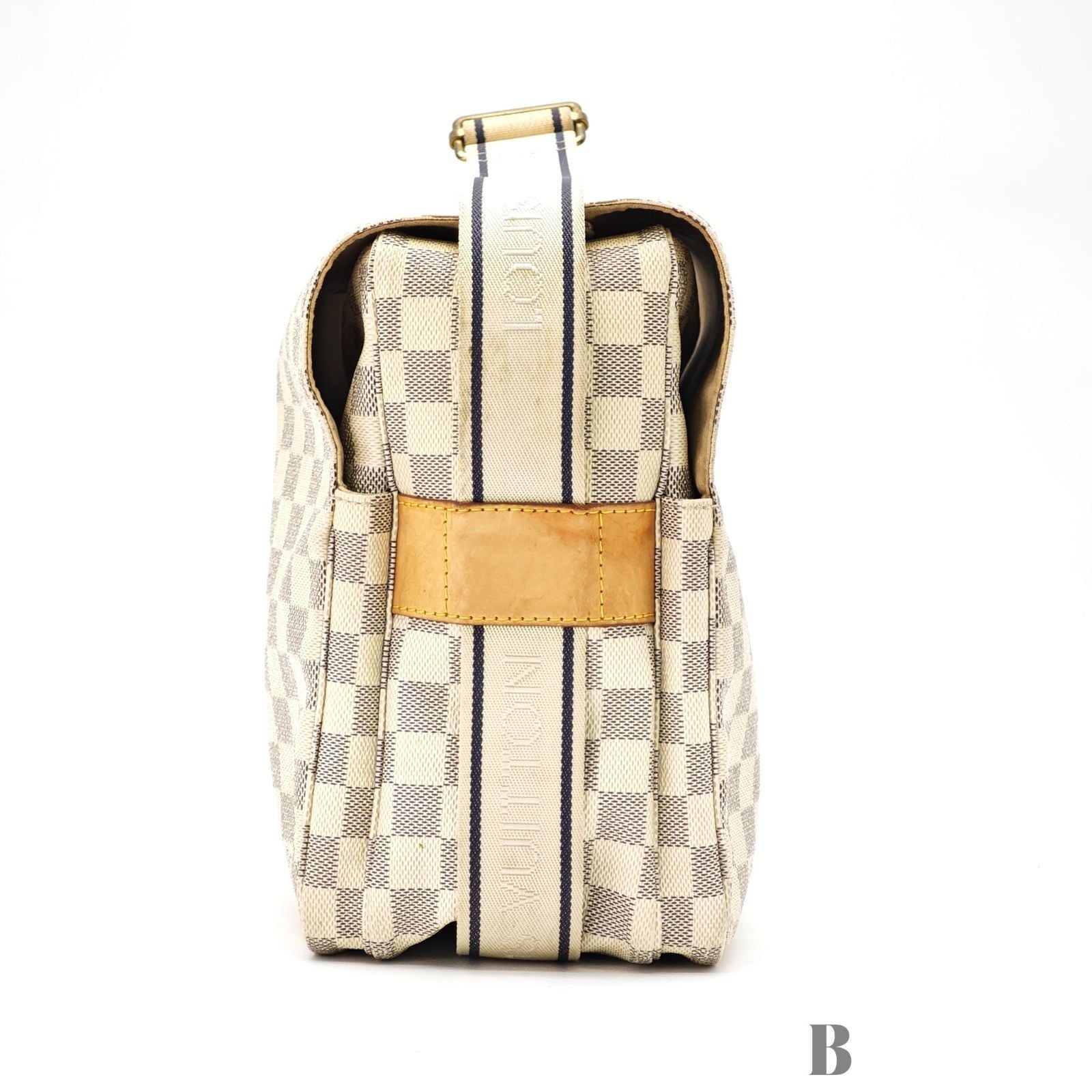 Louis Vuitton Damier Azur Naviglio Shoulder Bag White — view 5