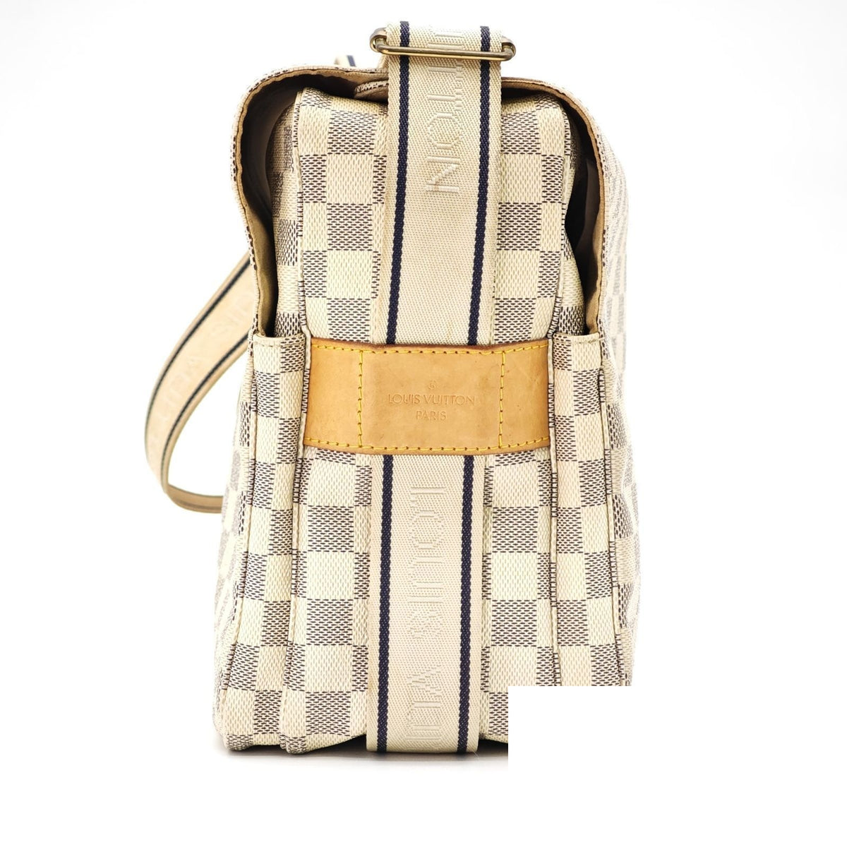 Louis Vuitton Damier Azur Naviglio Shoulder Bag White