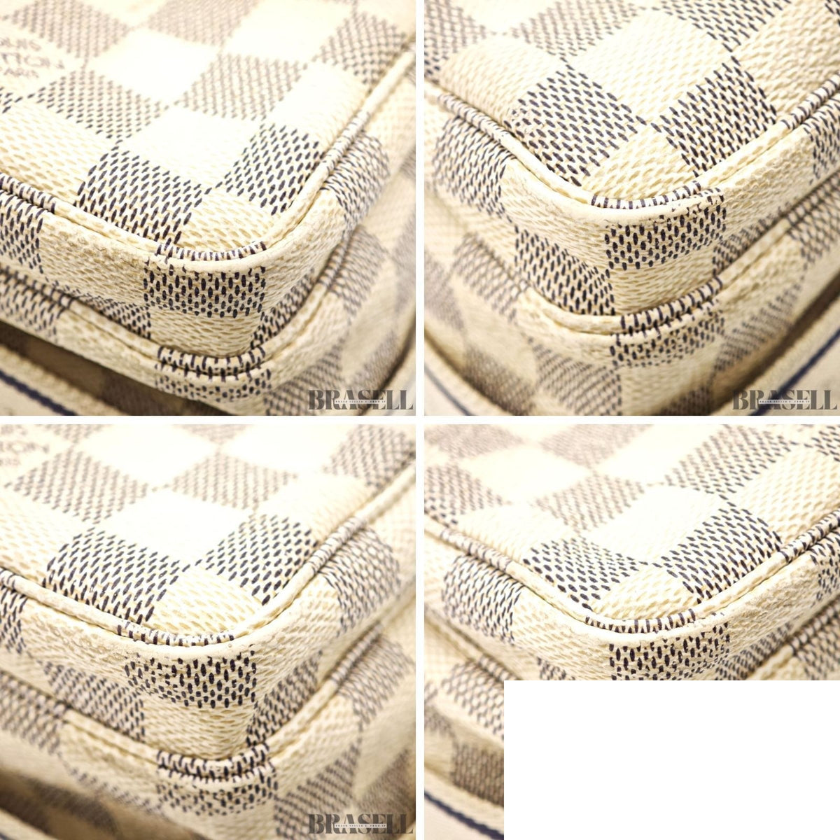 Louis Vuitton Damier Azur Naviglio Shoulder Bag White