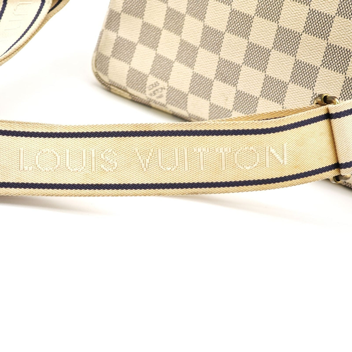 Louis Vuitton Damier Azur Naviglio Shoulder Bag White