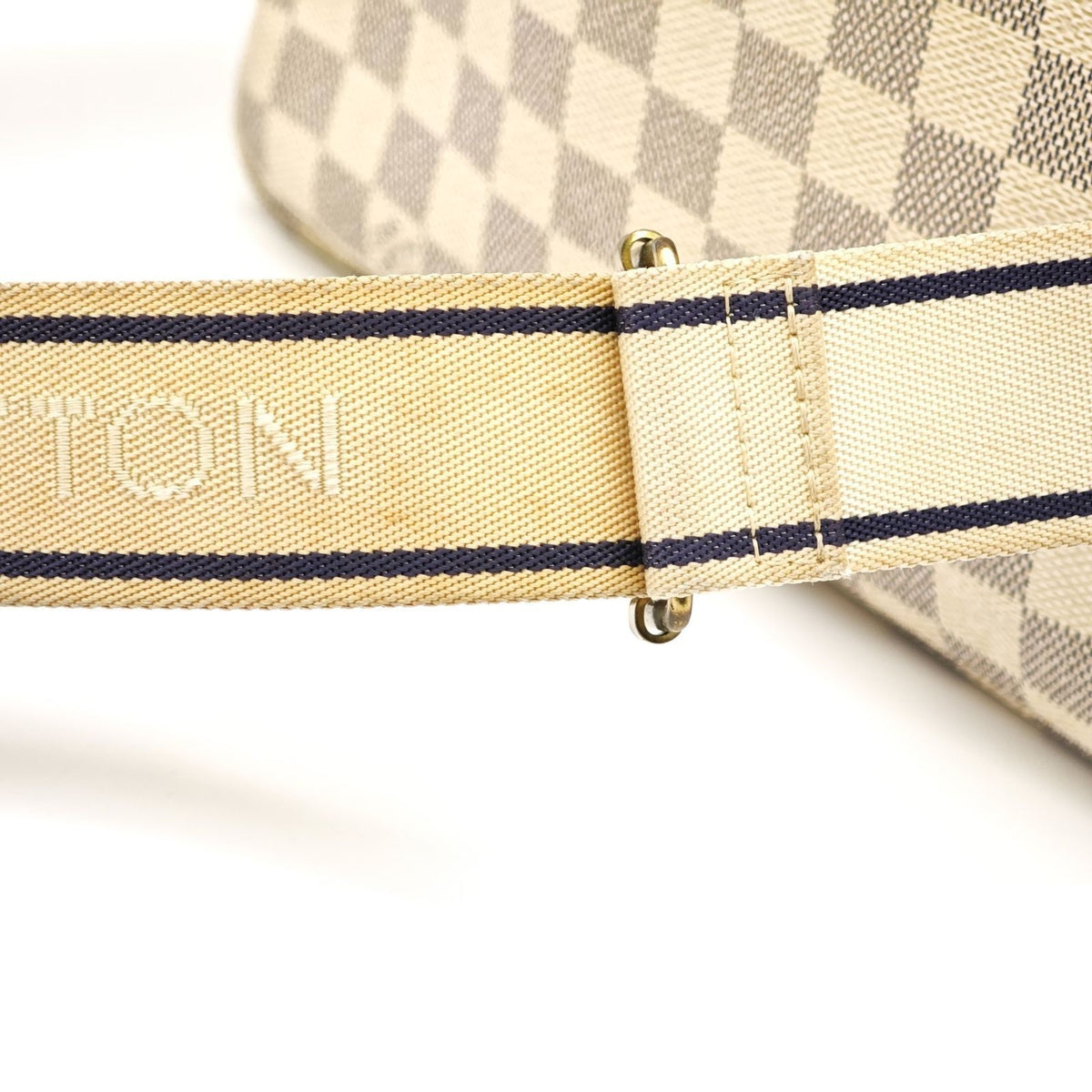 Louis Vuitton Damier Azur Naviglio Shoulder Bag White