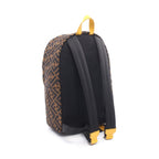Fendi Backpack Zucca Black Brown Yellow Nylon Leather — view 2