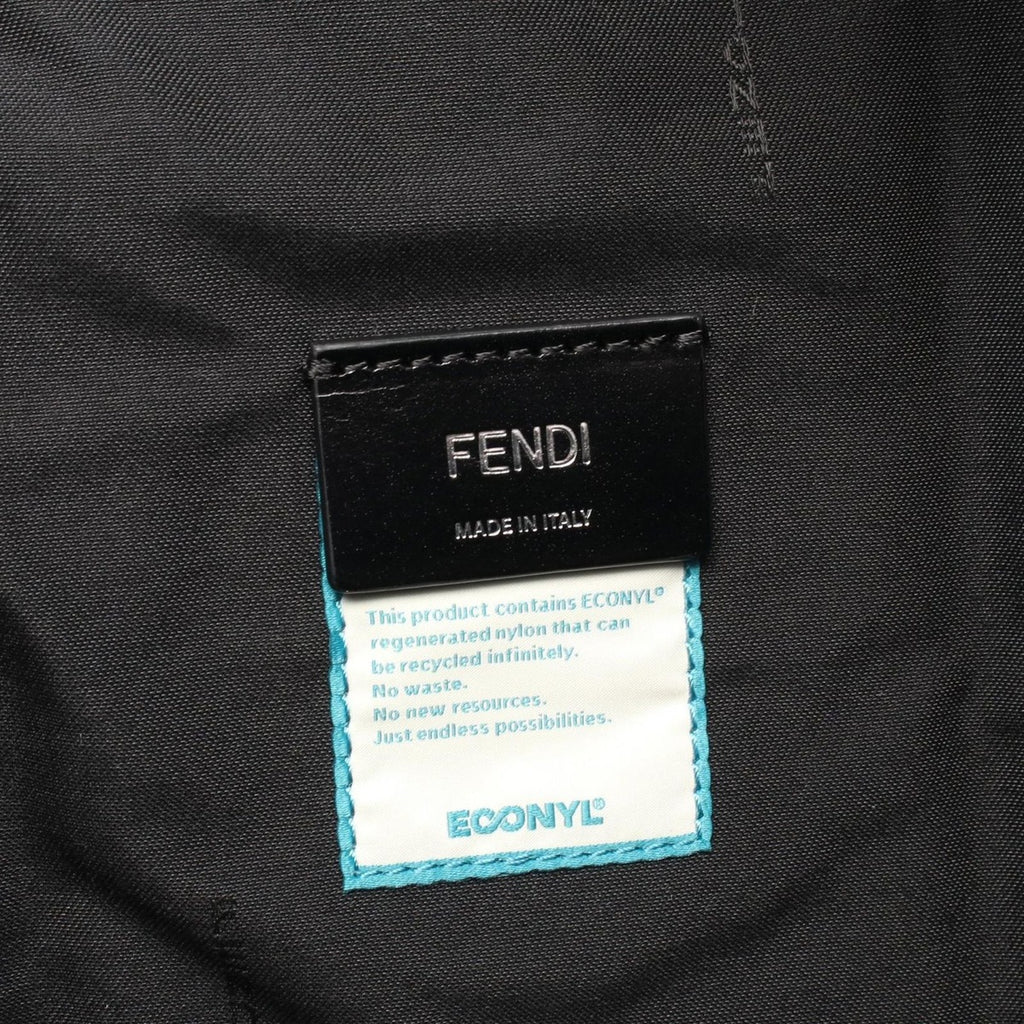 Fendi Backpack Zucca Black Brown Yellow Nylon Leather — view 4
