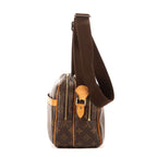 Louis Vuitton Reporter Brown Monogram Canvas Shoulder Bag — view 3