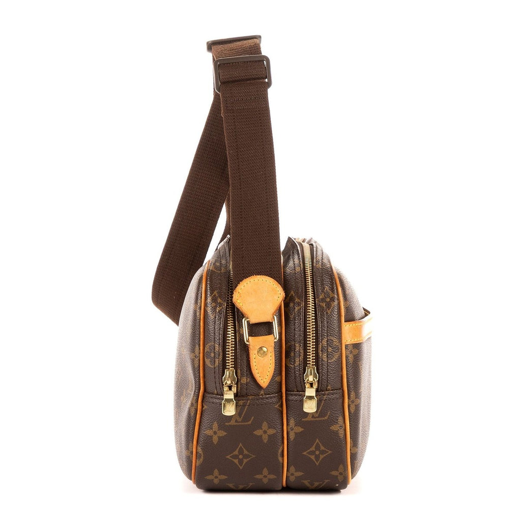 Louis Vuitton Reporter Brown Monogram Canvas Shoulder Bag — view 4