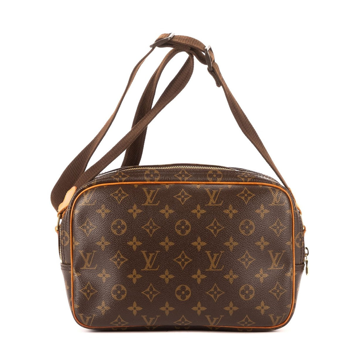 Louis Vuitton Reporter Brown Monogram Canvas Shoulder Bag — view 5