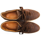 Hermes Shoes Sneakers Low Cut Men Leather Dark Brown Quicker Sneaker — view 5