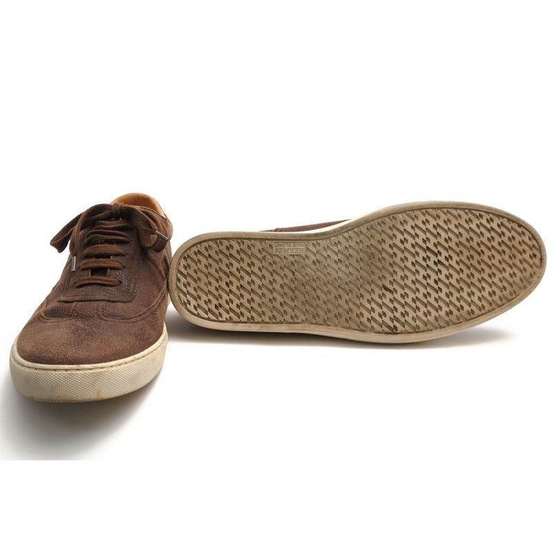 Hermes Shoes Sneakers Low Cut Men Leather Dark Brown Quicker Sneaker — view 7