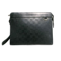 Louis Vuitton Damier Infini Stand Pouch Leather Clutch