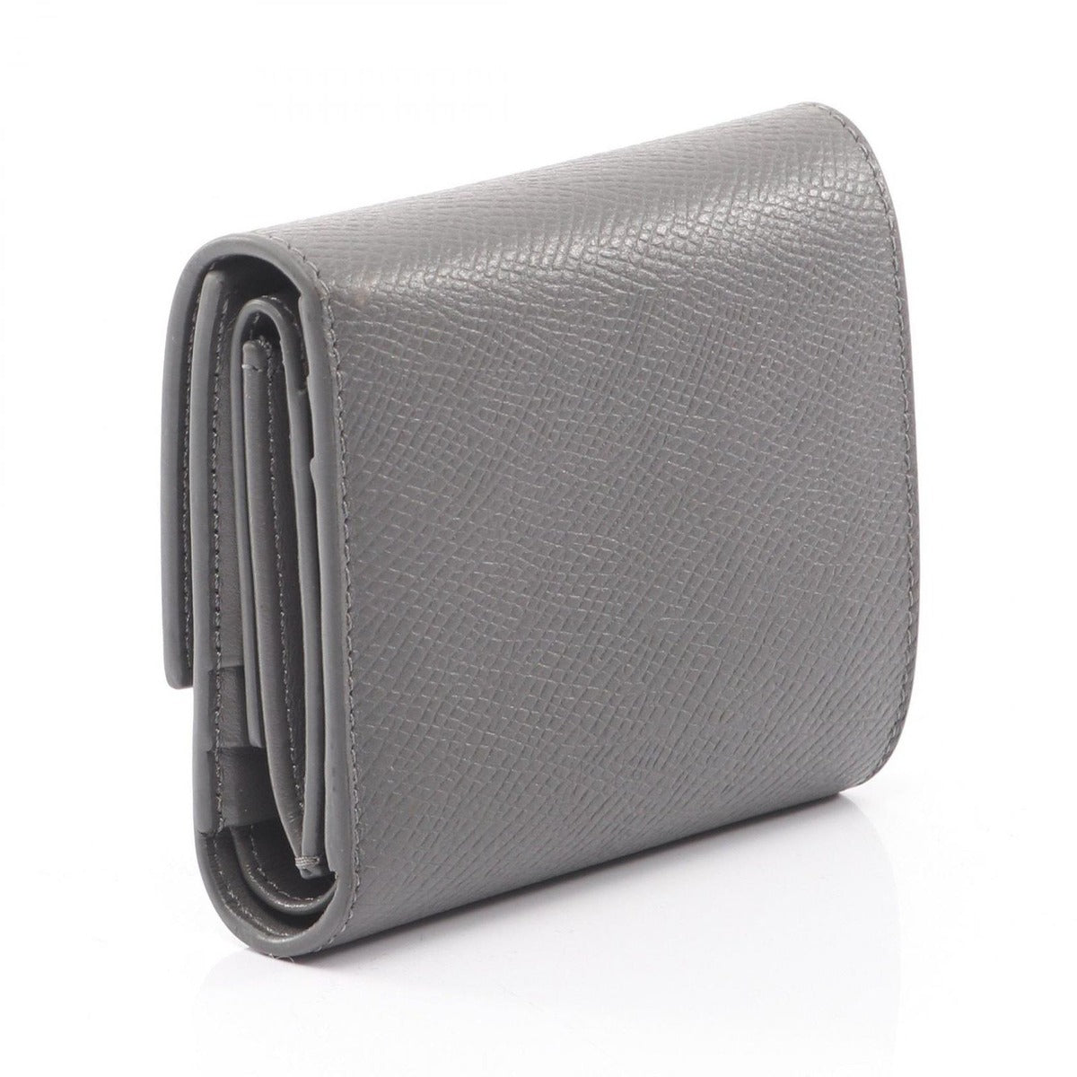 Celine Trifold Wallet Small Gray Leather — view 2