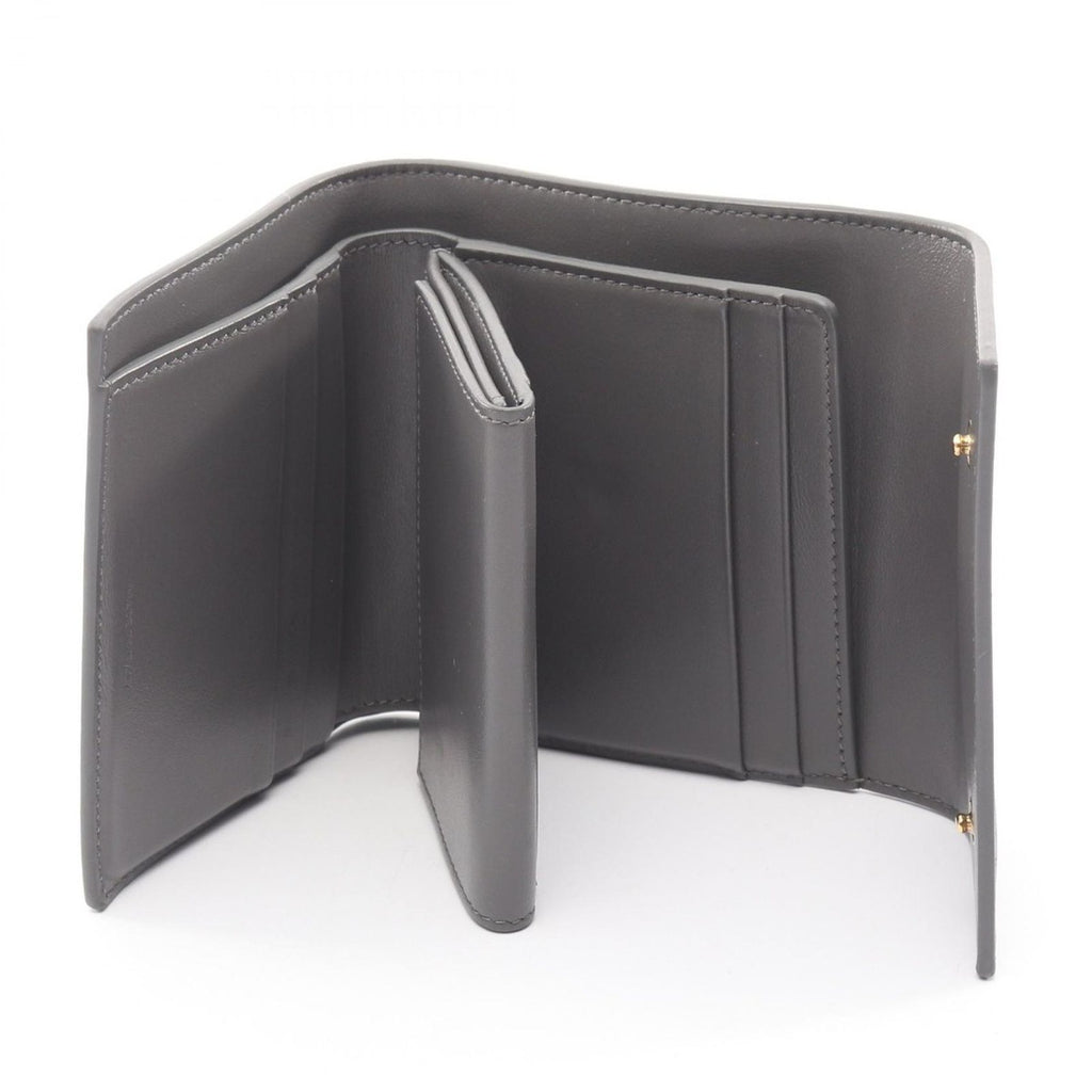 Celine Trifold Wallet Small Gray Leather — view 3