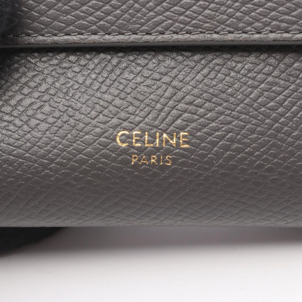 Celine Trifold Wallet Small Gray Leather — view 5