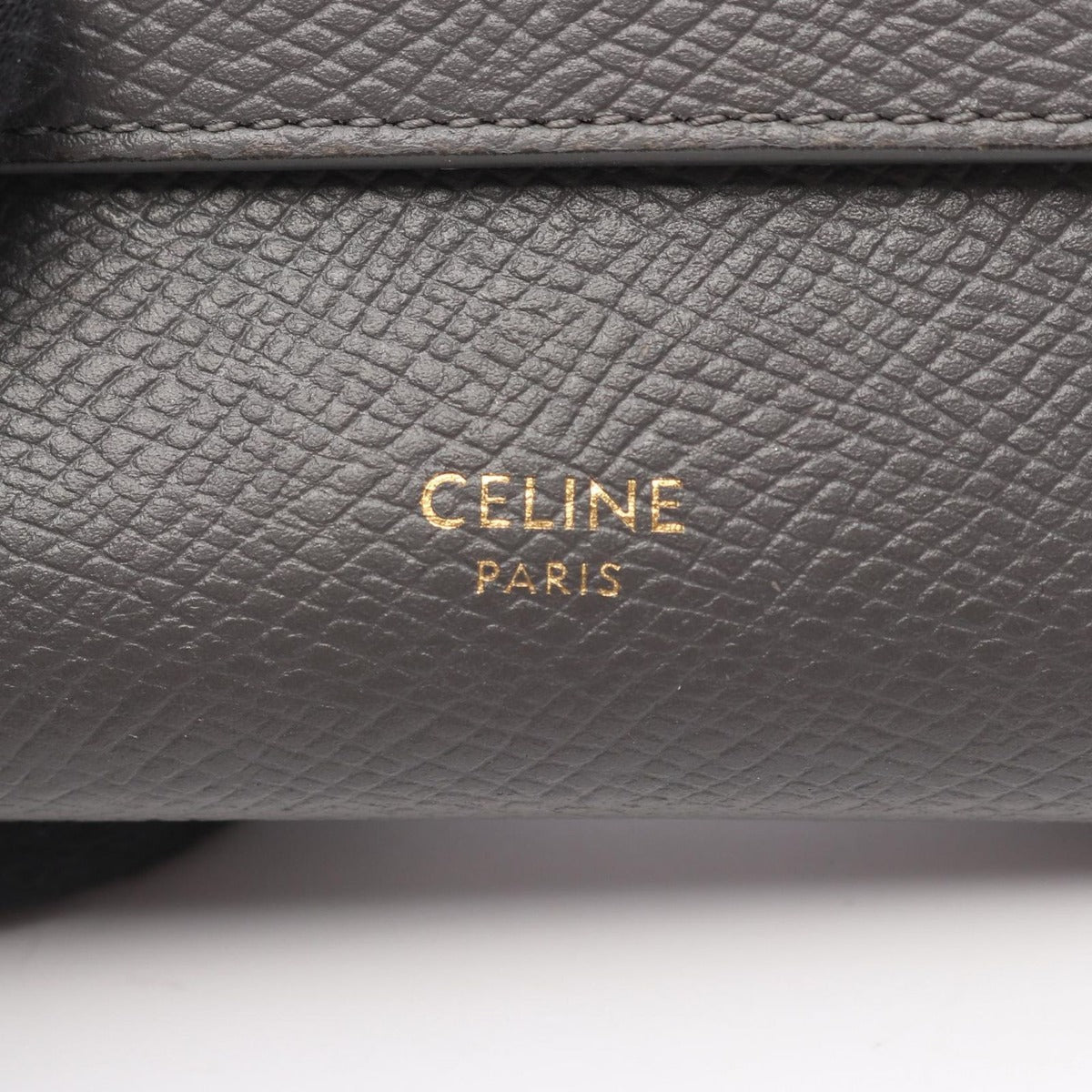 Celine Trifold Wallet Small Gray Leather — view 5