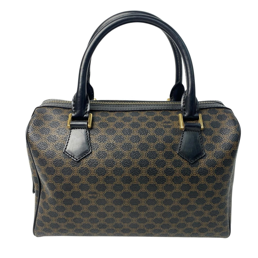 Celine Black Macadam Pattern Mini Boston Bag — view 2
