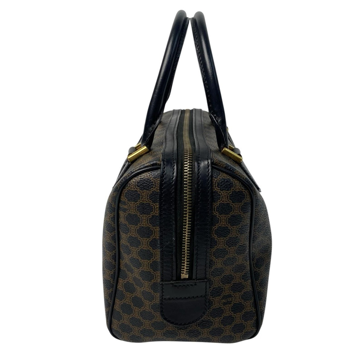 Celine Black Macadam Pattern Mini Boston Bag — view 3