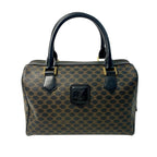 Celine Black Macadam Pattern Mini Boston Bag