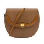 Dior CD Logo Leather Light Brown Shoulder Bag Gold