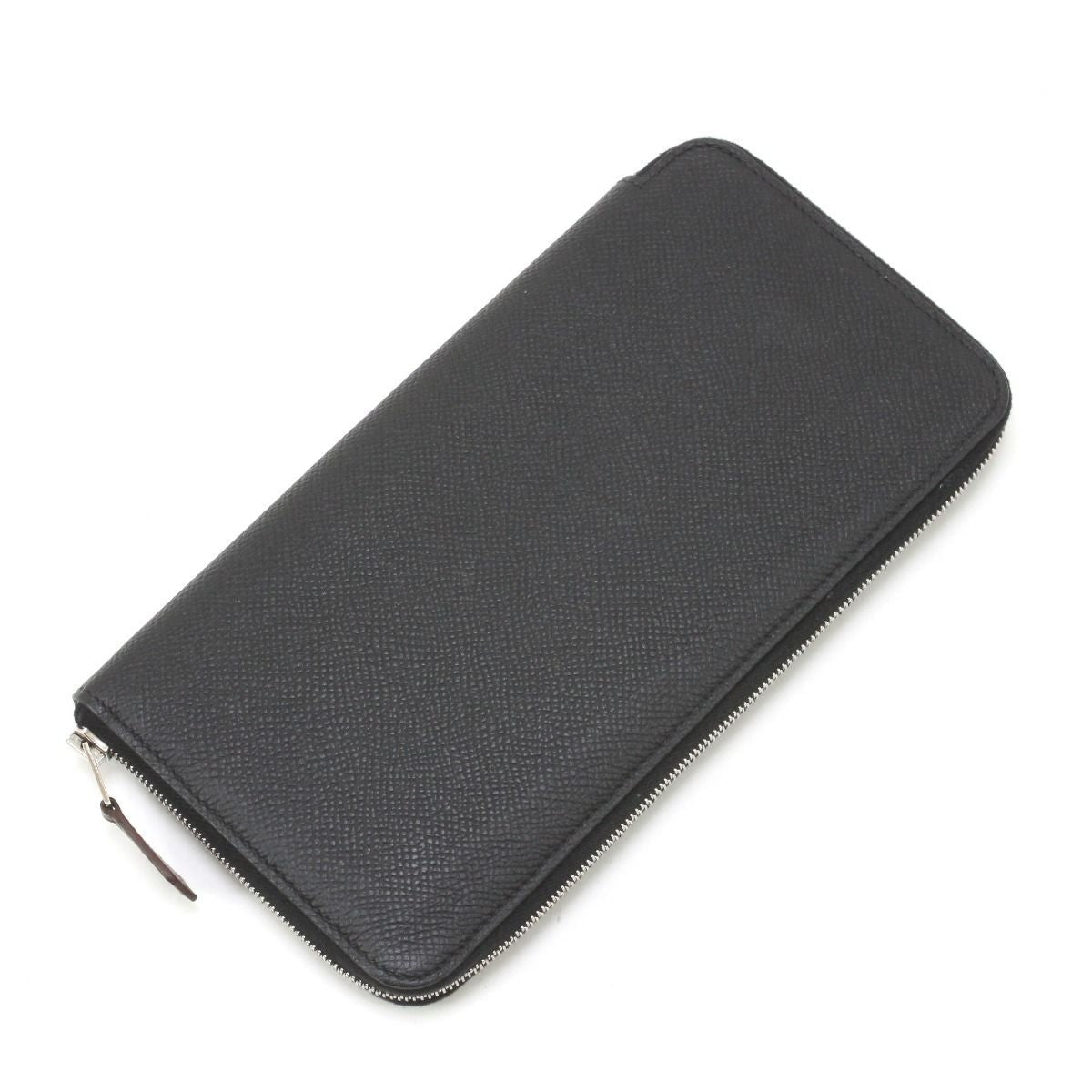Hermes Long Wallet Azap Silk-in Epson Leather Black