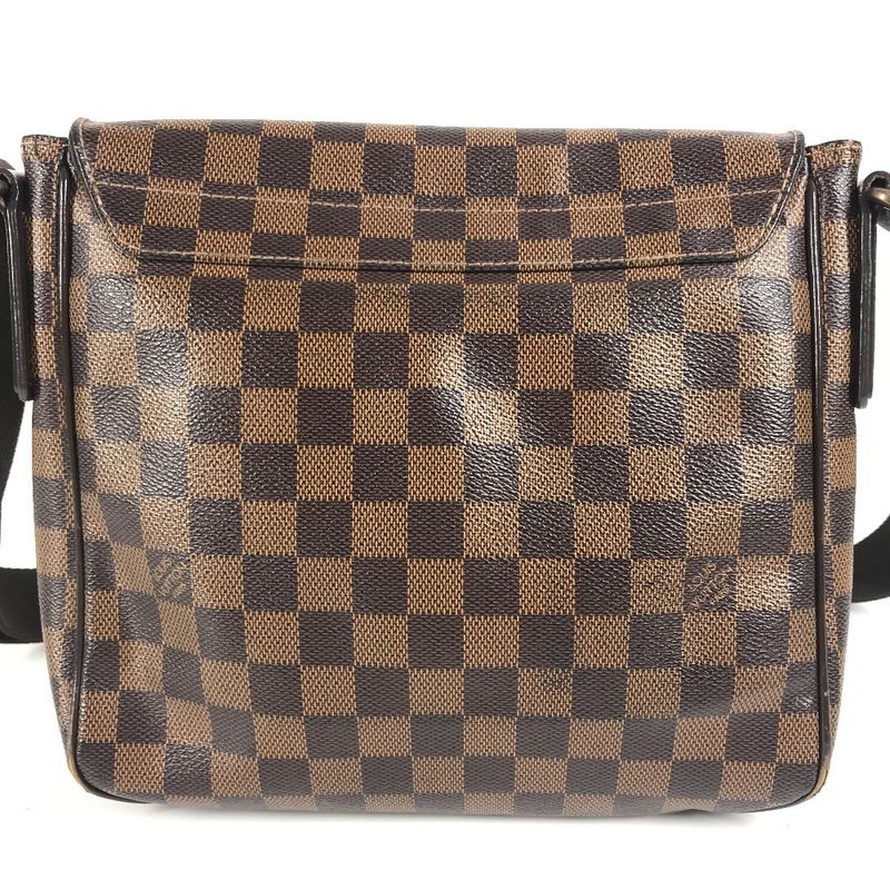 Louis Vuitton Shoulder Bag District PM Damier Canvas Ebene Brown — view 2